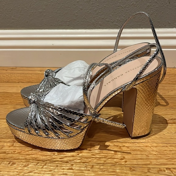 LOEFFLER RANDALL 
Rivka 115mm Leather Knot Platform Sandals - Picture 5 of 16